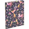 Goldbuch Quaderno Tropical Birds Blu 15x22 cm