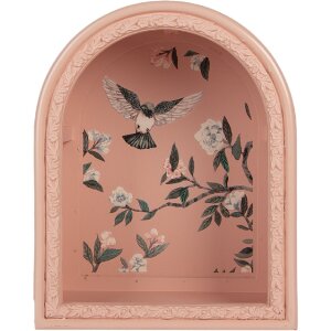 Set di 2 mensole da parete Clayre & Eef 6H2460 Blu Rosa 30x16x40 / 24x14x30 cm