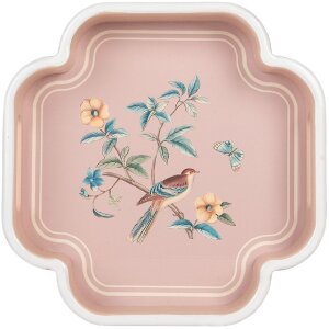 Set 2 Vassi Decorativi Clayre & Eef Beige Rosa 30x30/24x24 cm