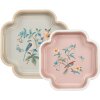 Set 2 Vassi Decorativi Clayre & Eef Beige Rosa 30x30/24x24 cm