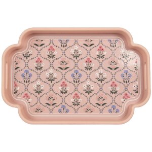 Clayre & Eef 6H2463 Set 2 Vassoi Decorativi Rosa...