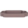 Clayre & Eef 6H2463 Set 2 Vassoi Decorativi Rosa Violetto 46x30x5 cm / 35x24x5 cm
