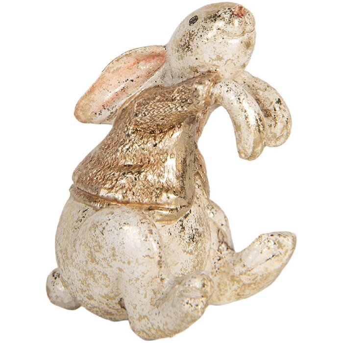 Clayre & Eef 6PR5485 Decorazione Coniglietto 6x5x7 cm Beige e Marrone