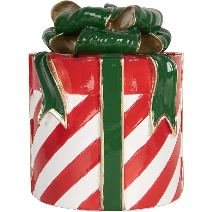 Clayre & Eef 6PR5765 Decorazione Regalo Rosso Verde Ø 16x21 cm