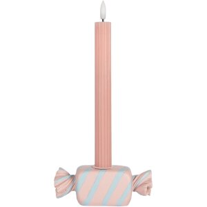 Clayre & Eef 6PR5778P Portacandele 14x5x5 cm Rosa-Blu
