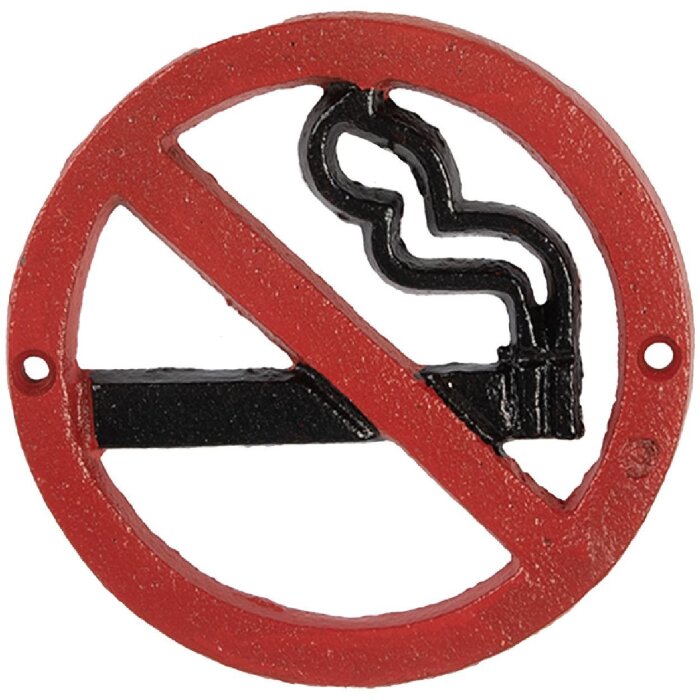 Clayre & Eef 6Y5750 Cartello decorativo Ø 12x1 cm Ferro Stile Country