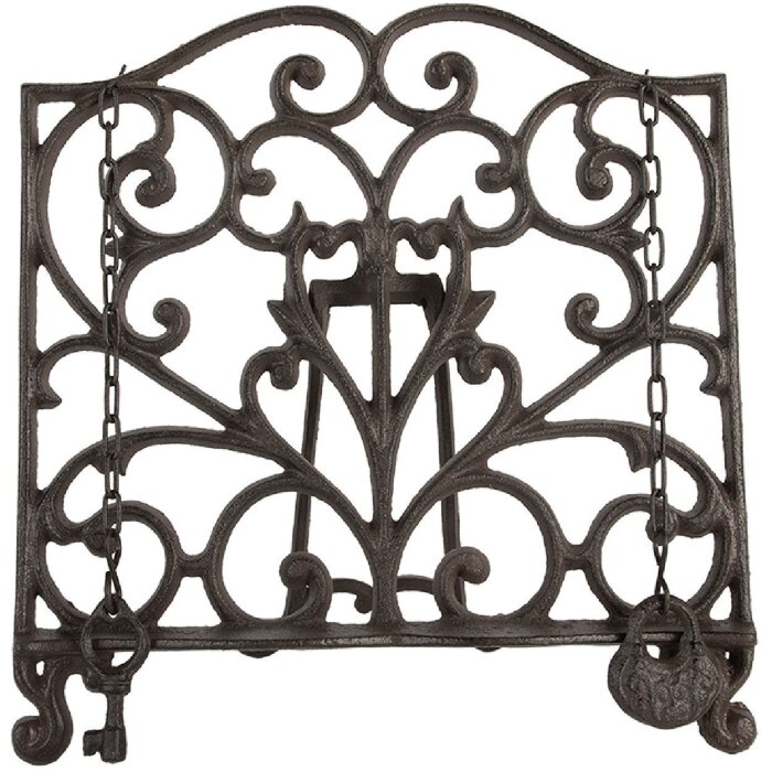 Clayre & Eef 6Y5751 Porta Libri 27x5x27 cm in Ferro