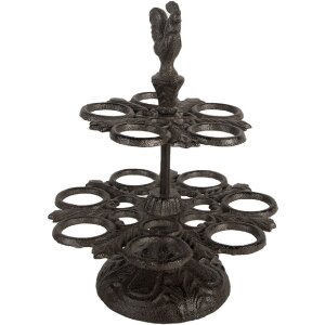 Clayre & Eef 6Y5752 Porta Uova Ø 19x24 cm Marrone