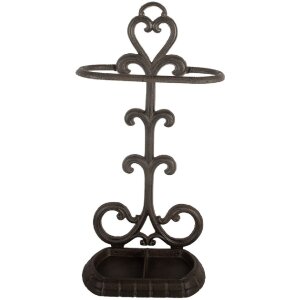 Clayre & Eef 6Y5756 Portacandele 29x15x56 cm Marrone