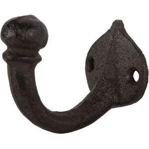 Clayre & Eef 6Y5767 Gancio da parete 4x7x6 cm Marrone