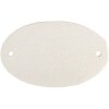 Cartello decorativo Toilet Clayre & Eef 6Y5768 Bianco 10x1x6 cm