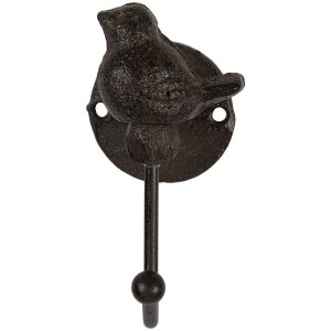 Clayre & Eef 6Y5770 Gancio da parete 5x9x10 cm Marrone