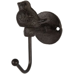 Clayre & Eef 6Y5770 Gancio da parete 5x9x10 cm Marrone