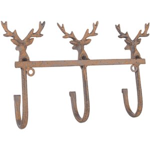 Clayre & Eef 6Y5948 Appendiabiti 27x5x15 cm Marrone