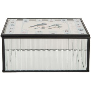 Clayre & Eef 6Y5949 Scatola in metallo 18x14x8 cm