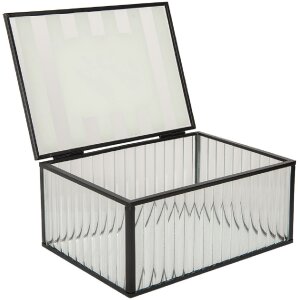 Clayre & Eef 6Y5949 Scatola in metallo 18x14x8 cm