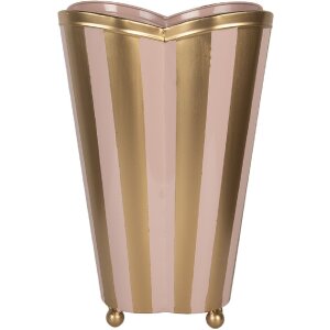 Clayre & Eef Vaso decorativo 22x22x35 cm Rosa Oro