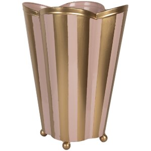 Clayre & Eef Vaso decorativo 22x22x35 cm Rosa Oro