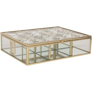 Clayre & Eef 6Y5952 Scatola in metallo 20x16x5 cm