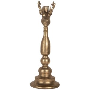 Clayre & Eef Portacandele Ø 14x40 cm Dorato