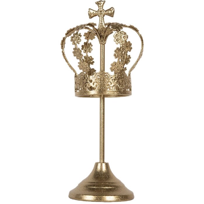 Clayre & Eef Decorazione Corona Ø 12x30 cm Dorata