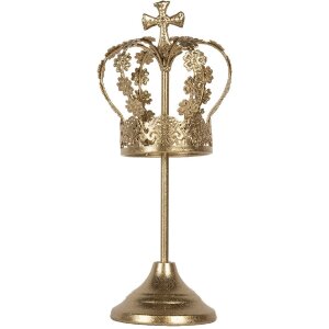 Clayre & Eef Decorazione Corona Ø 12x30 cm Dorata