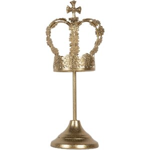 Clayre & Eef Decorazione Corona Ø 12x30 cm Dorata