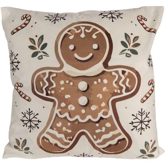 Clayre & Eef Copricuscino 45x45 cm Beige e Marrone