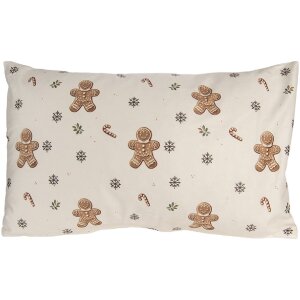 Clayre & Eef Copricuscino 30x50 cm Beige-Marrone