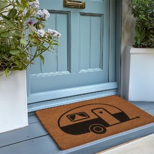 Clayre & Eef MC275 Sottotappeto 75x45x1 cm Marrone e Nero