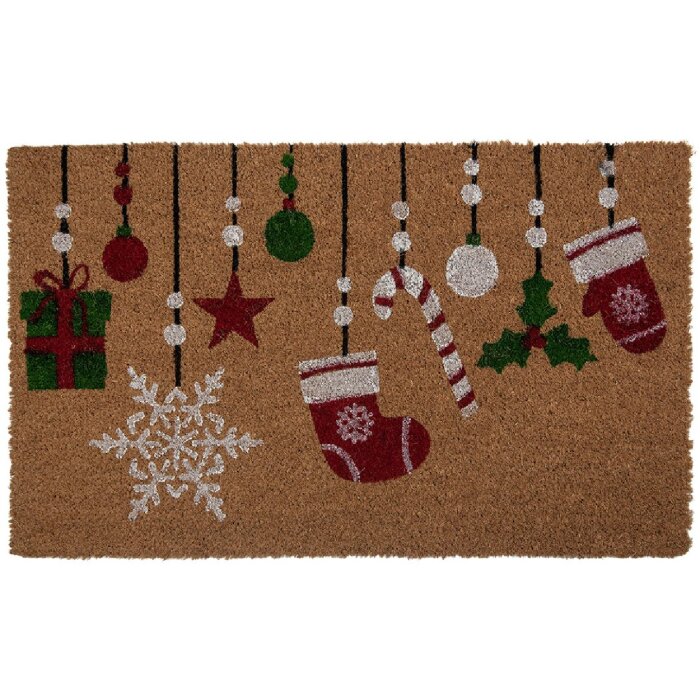 Clayre & Eef MC276 Sottotappeto 75x45x1 cm marrone-rossa
