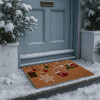 Clayre & Eef MC276 Sottotappeto 75x45x1 cm marrone-rossa