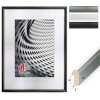 Cornice per foto FramesFactory Finger 10x15 fino a 40x50cm Acrilico Nero Argento Bianco