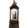 Clayre & Eef 66409 Decorazione Lanterna con Albero di Natale 8x8x20 cm / 3xAAA