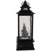 Clayre & Eef 66411 Decorazione Lanterna con Babbo Natale 10x10x28 cm / 3xAA