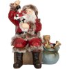 Clayre & Eef 6PR5749 Decorazione Babbo Natale 16x13x19 cm Rosso