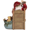 Clayre & Eef 6PR5749 Decorazione Babbo Natale 16x13x19 cm Rosso