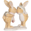 Clayre & Eef 6PR5882 Decorazione Coniglietto 10x5x10 cm Marrone e Bianco