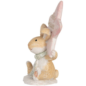 Clayre & Eef 6PR5884 Decorazione Coniglietto 8x5x11 cm