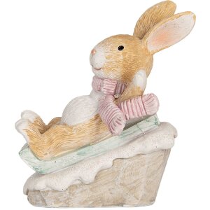 Coniglio decorativo Clayre & Eef 6PR5885 8x6x9 cm...