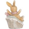 Coniglio decorativo Clayre & Eef 6PR5885 8x6x9 cm Marrone e Bianco