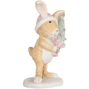 Coniglio decorativo Clayre & Eef 6PR5886 5x5x10 cm