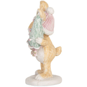 Coniglio decorativo Clayre & Eef 6PR5886 5x5x10 cm