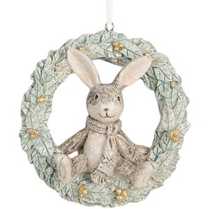 Clayre & Eef 6PR5889 Decorazione Ciondolo Coniglietto...