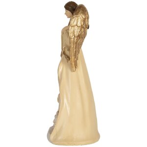Gruppo natalizio decorativo Clayre & Eef 6PR5894 15x12x31 cm Beige-Oro