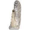 Gruppo Natalizio decorativo Clayre & Eef 6PR5896 12x6x13 cm Argentato e Bianco