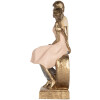Decorazione coppia seduta Clayre & Eef 6PR5901 14x12x28 cm Oro Rosa