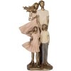 Clayre & Eef 6PR5902 Decorazione Famiglia 17x11x35 cm Oro e Rosa
