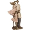 Clayre & Eef 6PR5902 Decorazione Famiglia 17x11x35 cm Oro e Rosa