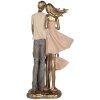 Clayre & Eef 6PR5902 Decorazione Famiglia 17x11x35 cm Oro e Rosa